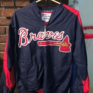 Authentic MLB Braves pullover